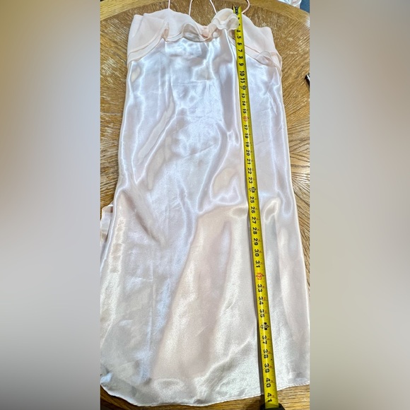 VINTAGE 80s pastel pink maxi nightgown ruffle floral coquette lingerie Victorian - Picture 16 of 16